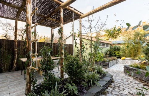 庭院設(shè)計(jì) 花園里用花磚也太好看了,文藝又小資搭配綠竹堪稱(chēng)完美